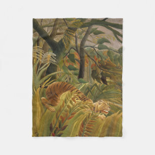 Rousseau Jungle Tropical Tiger Art Fleece Blanket