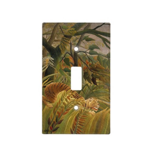 Rousseau Jungle Tropical Tiger Art Light Switch Cover