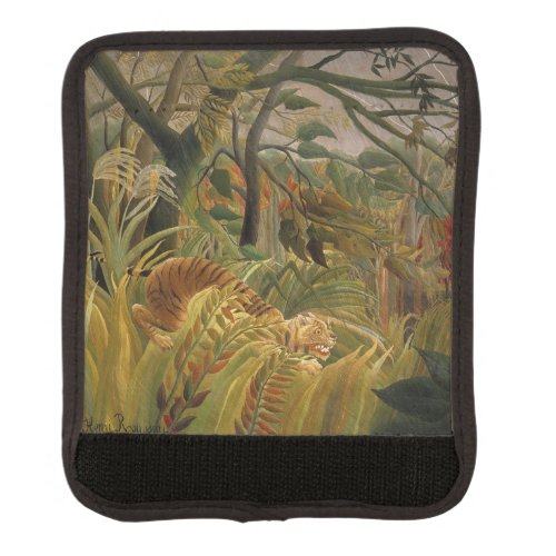Rousseau Jungle Tropical Tiger Art Luggage Handle Wrap