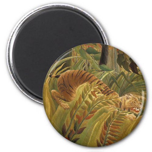 Rousseau Jungle Tropical Tiger Art Magnet