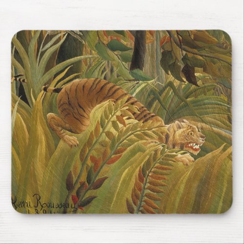 Rousseau Jungle Tropical Tiger Art Mouse Pad