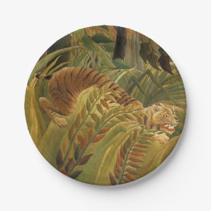 Rousseau Jungle Tropical Tiger Art Paper Plates