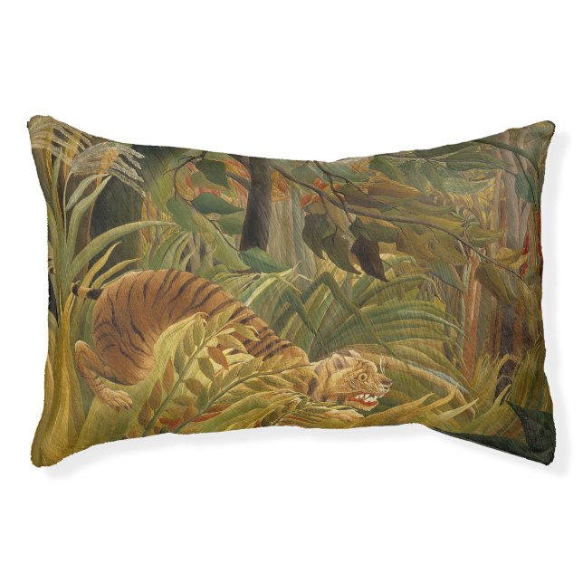 Rousseau Jungle Tropical Tiger Art Pet Bed (Front)