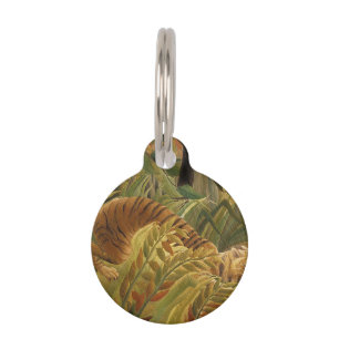 Rousseau Jungle Tropical Tiger Art Pet Tag