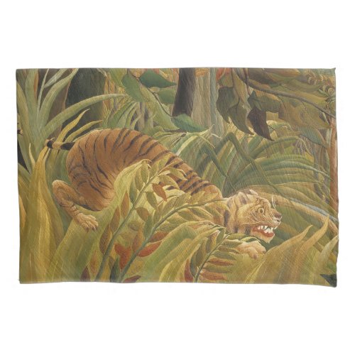 Rousseau Jungle Tropical Tiger Art Pillowcase