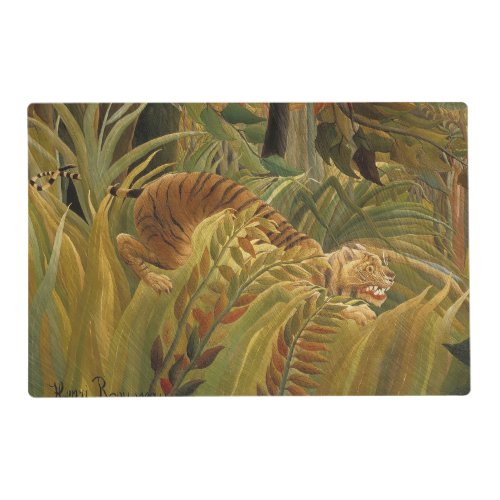 Rousseau Jungle Tropical Tiger Art Placemat
