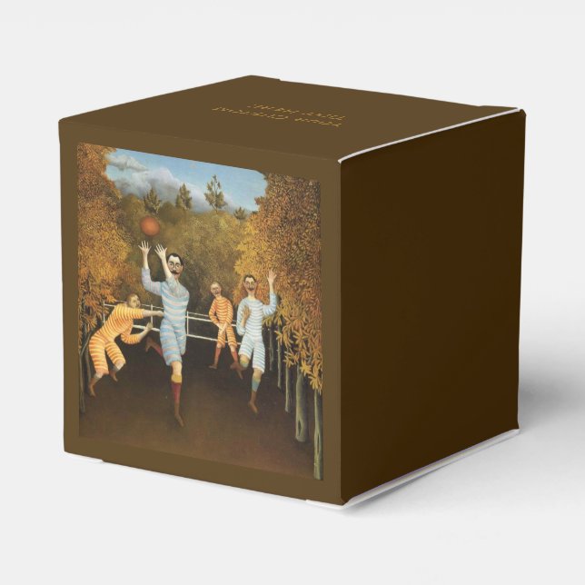 Rousseau’s Football Players favor boxes (Back Side)