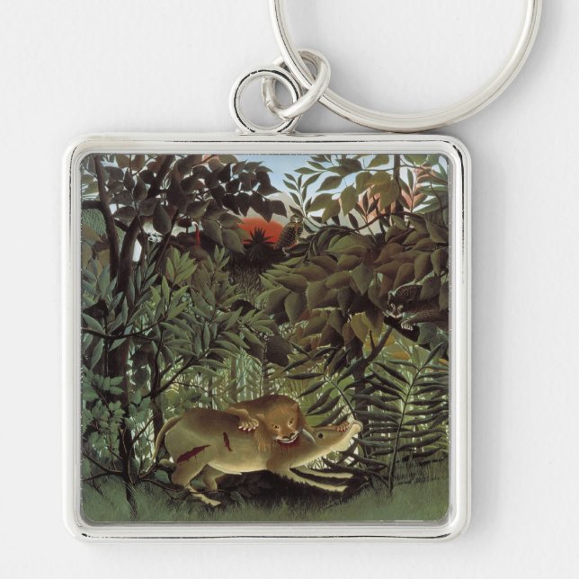 Rousseau’s Hungry Lion key chain (Front)