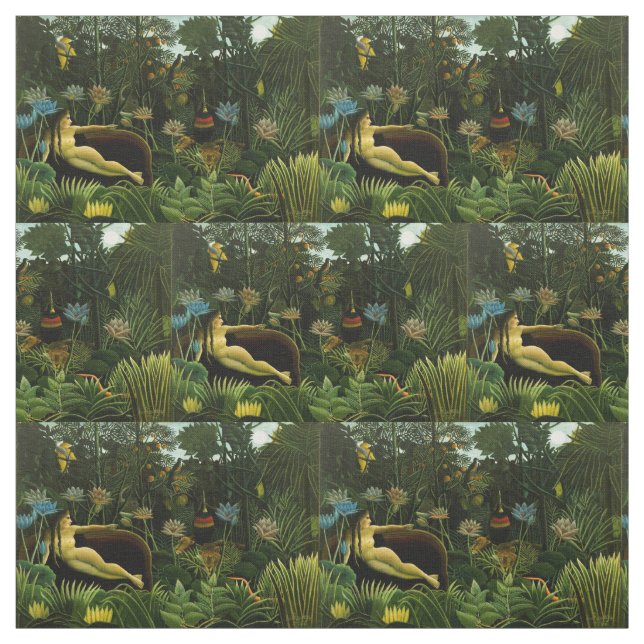 Rousseau’s “The Dream” art fabric (Swatch)