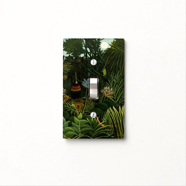 Rousseau’s “The Dream” art light switch cover (In Situ)