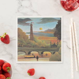 Rousseau - Seine and Eiffel Tower Napkins