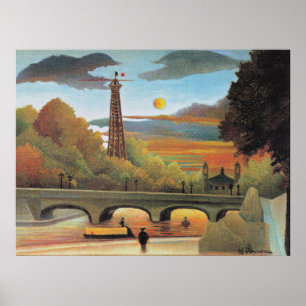 Rousseau - Seine and Eiffel Tower Poster