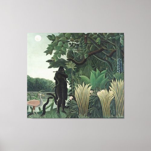 Rousseau Snake Charmer Painting Canvas Print