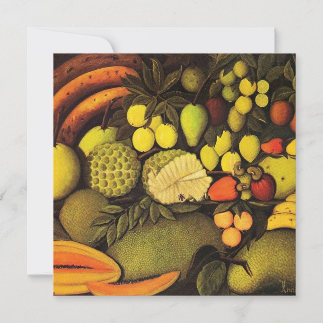 Rousseau - Still Life with Exotic Fruit, fine art Card (Front)