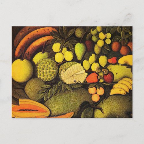 Rousseau _ Still Life with Exotic Fruit fine art Postcard