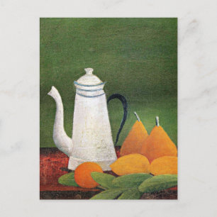 Rousseau - Still Life with Teapot and Fruit Postcard