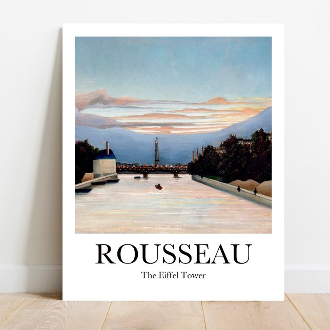 Rousseau The Eiffel Tower Poster (Paris Icon: The Eiffel Tower by Rousseau. Bold & Colorful Poster)