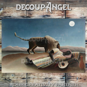 Rousseau- The Sleeping Gypsy Decoupage Tissue Paper