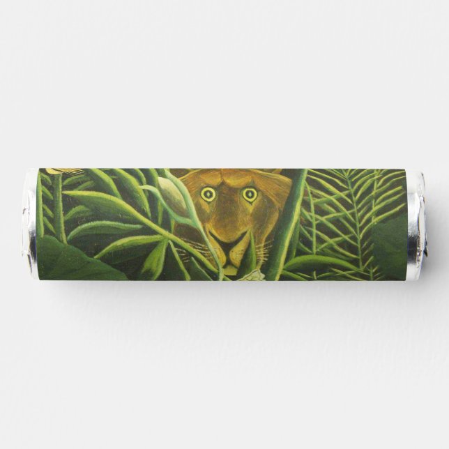 Rousseau Tropical Jungle Lion Painting Breath Savers® Mints (Front)