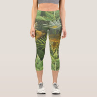 Cartoon tiger Animal Print Leggings, Zazzle