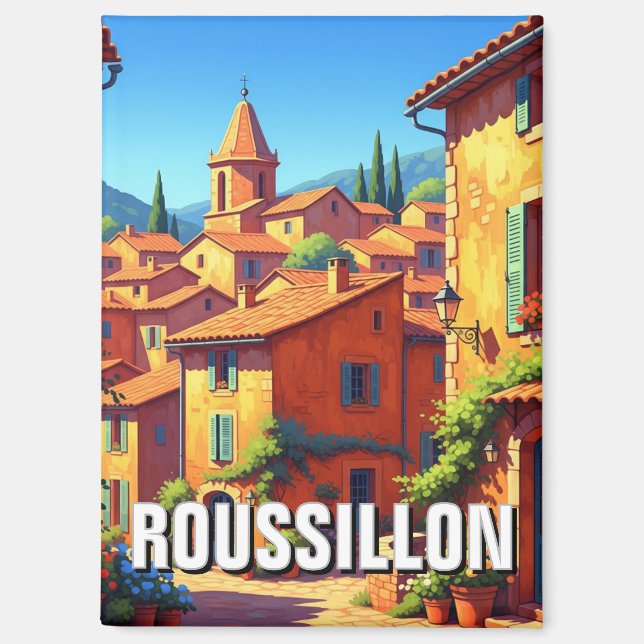 Roussillon France  Magnet (Front)