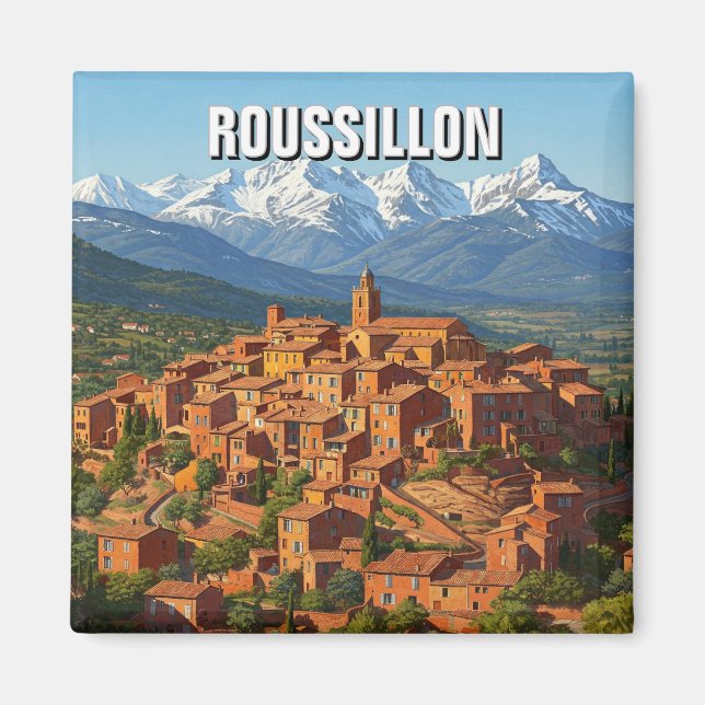 Roussillon France Travel Magnet (Front)