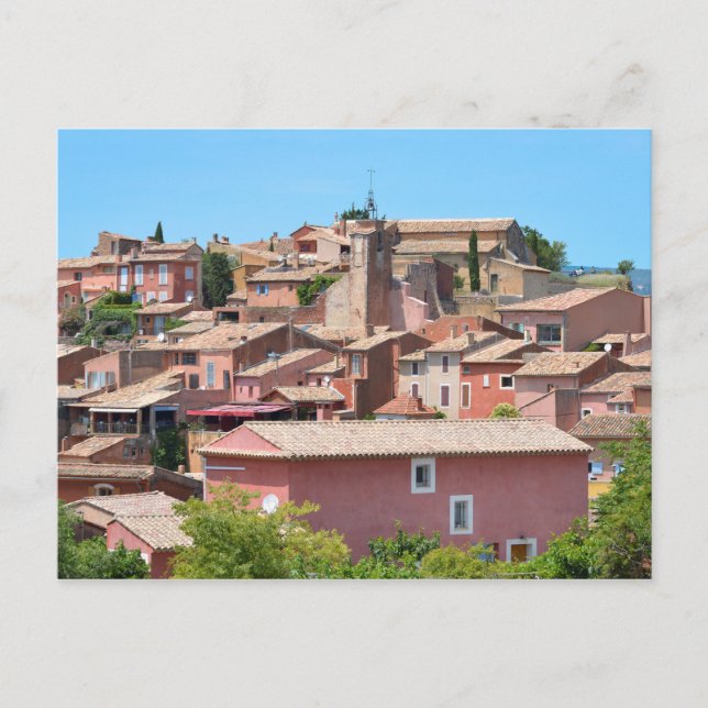 Roussillon village in France Postcard (Front)