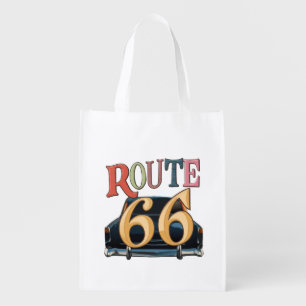 Rout 66 -US Grocery Bag