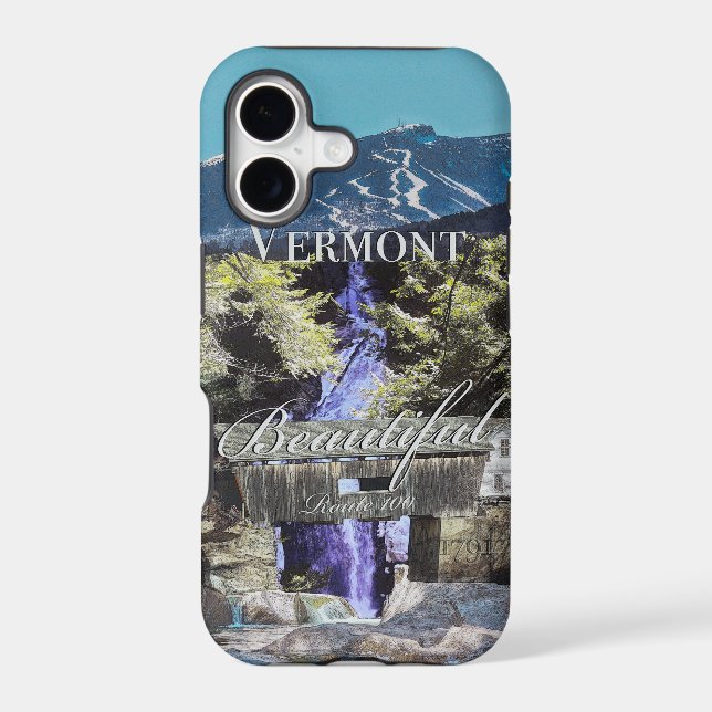 Route 100, Vermont Iphone Case (Back)