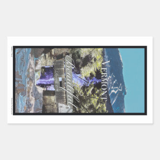 Route 100, Vermont Rectangular Sticker