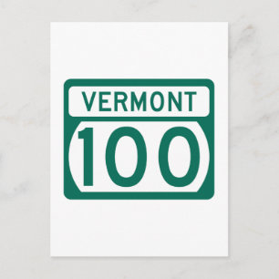 Route 100, Vermont, USA Postcard