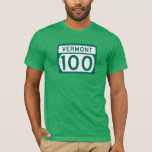 Route 100, Vermont, Usa T-shirt at Zazzle