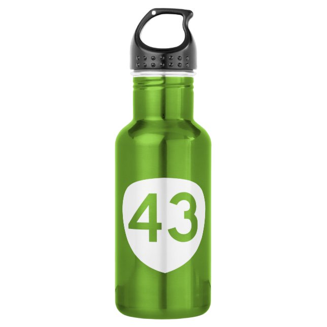 Route 43, Oregon, USA Stainless Steel Water Bottle (Front)