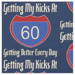 Route 60th Birthday Fabric