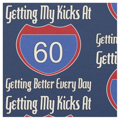 Route 60th Birthday Fabric