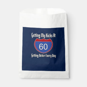 Route 60th Birthday Favor Bag