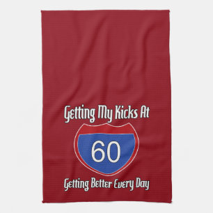 Route 60th Birthday Towel