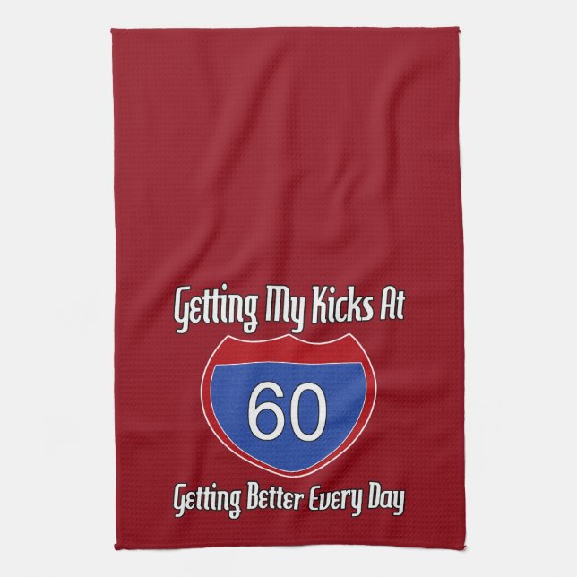 Route 60th Birthday Towel (Vertical)