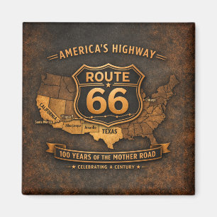 Route 66 100 Year Landmark Magnet