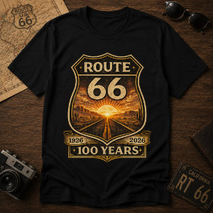 Route 66 100 Years Vintage Centennial T-Shirt