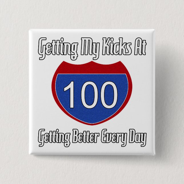Route 66 100th Birthday Pinback Button (Front)