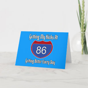 Route 66 86th Birthday Card