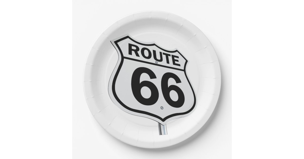 Route 66 9 inch plate Zazzle