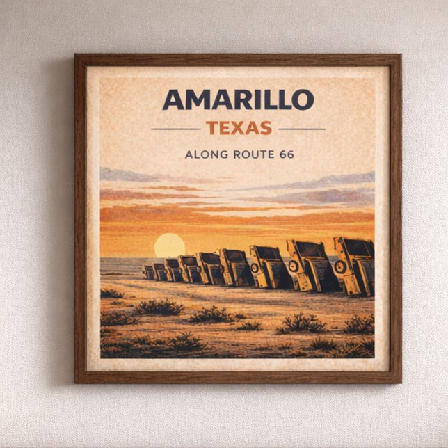 Route 66 Amarillo Texas Heritage Poster (Creator Uploaded)