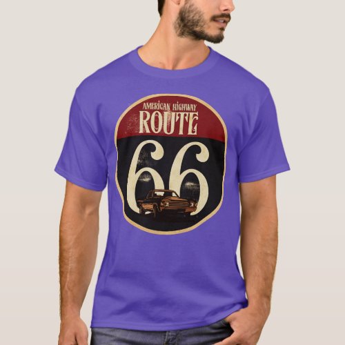 Route 66 America Highway T_Shirt