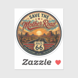 Route 66 America’s Iconic Highway Sticker
