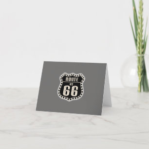 Route 66 American Sign Thank You Card