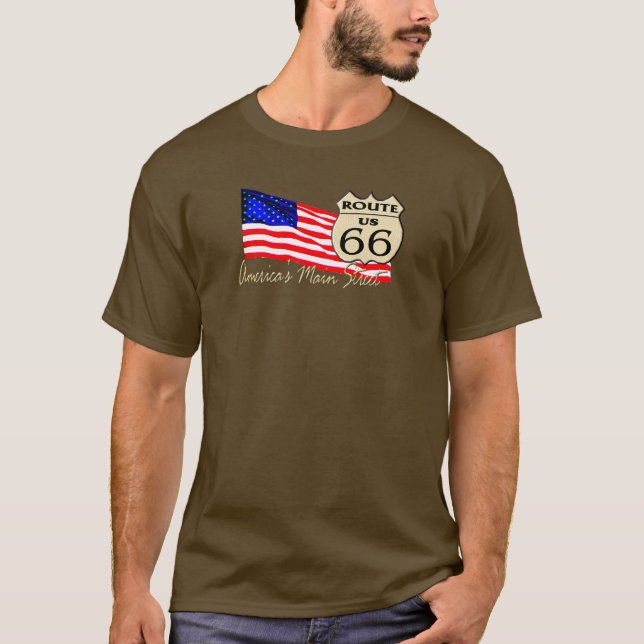 Route 66 - America's Main Street T-Shirt (Front)