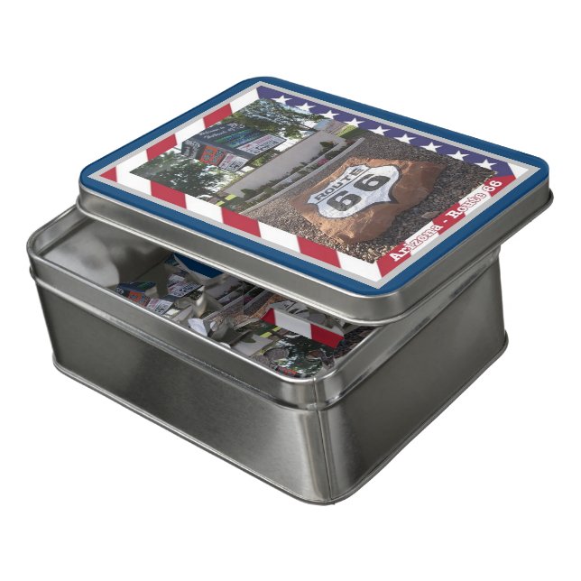 Route 66 - Arizona - United States - Jigsaw Puzzle (Lid Open)