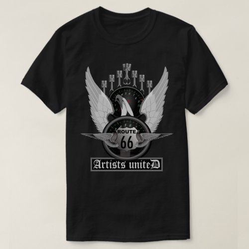 Route 66 Artists United V_8 T_Shirt